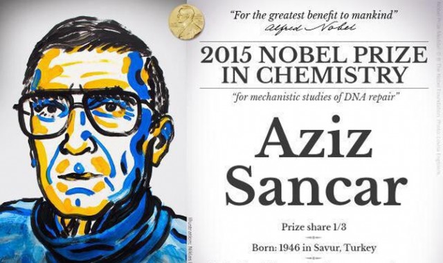 Aziz Sancar'a Nobel ödülü