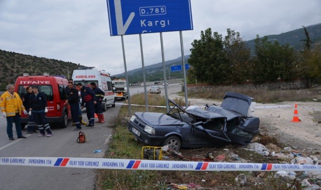 Çorum’da trafik kazası: 2 ölü