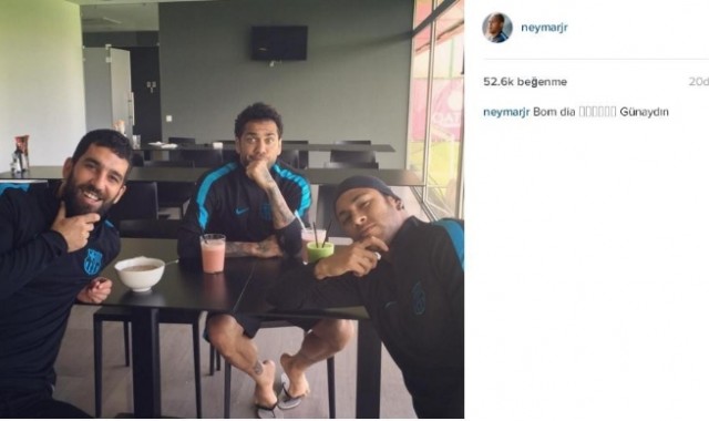 Neymar'dan Türkçe mesaj